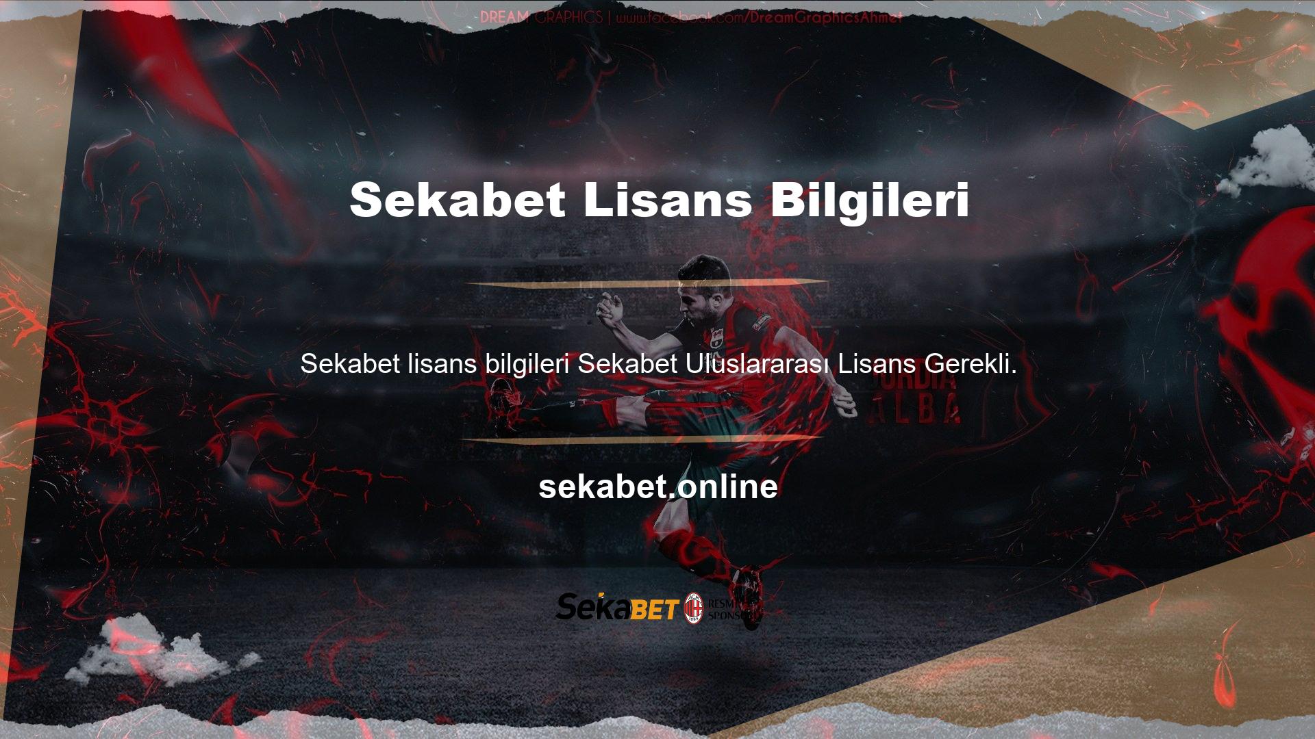 Sekabet web sitesi, Türkiye'de bu lisansların satın alınabileceği web sitelerinden biridir